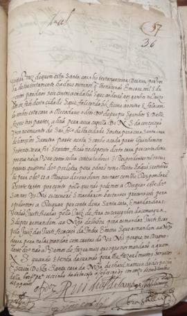[Carta da Santa Casa da Misericórdia de Chaul à Santa Casa da Misericórdia de Barcelos sobre hera...